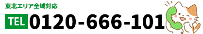 0120-666-101 受付時間 9:00～19:00